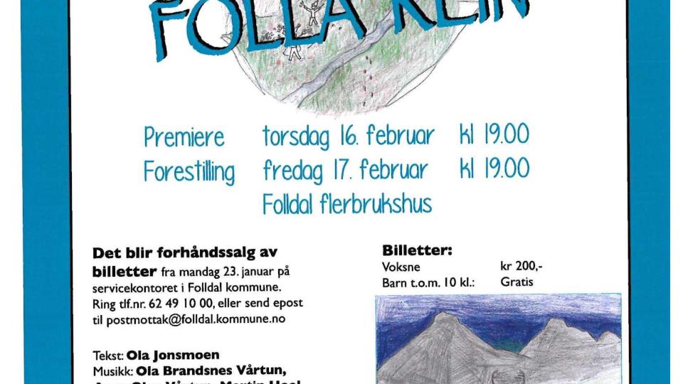 Lenke til artikkel: Reservasjon av billetter til Folla Rein
